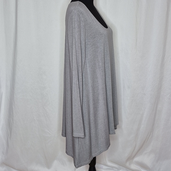 Bryn Walker Light Gray Shark Bite Tunic - Size L - Picture 4 of 10